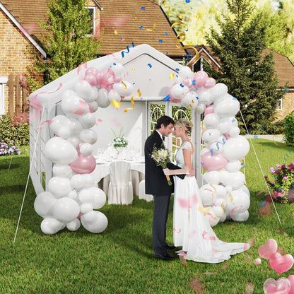 Party Zelt 3x6m Weiß – Wasserdicht & Stabil für Garten & Events