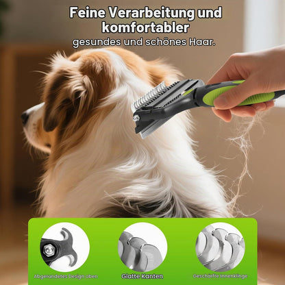 Unterwollbürste 3in1 für Hunde & Katzen – Entfilzung & Pflege