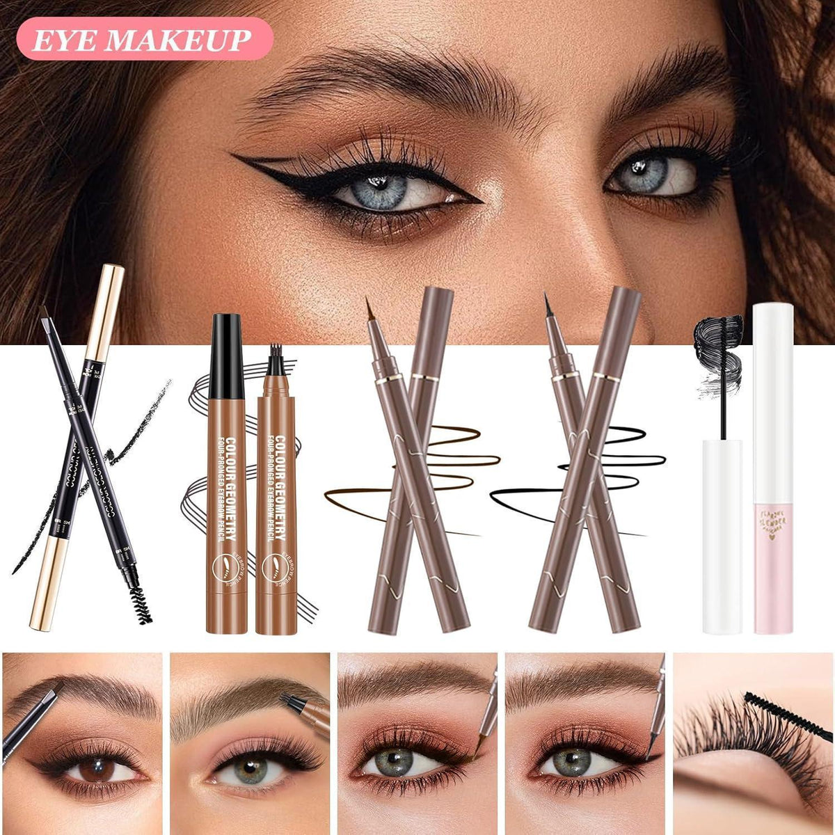 Komplettes Make-Up Set für Damen – Kosmetik Geschenkset mit Reisetasche