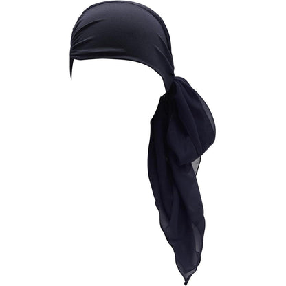 Damen Turban Kopftuch Navy - Bequeme Kopfbedeckung