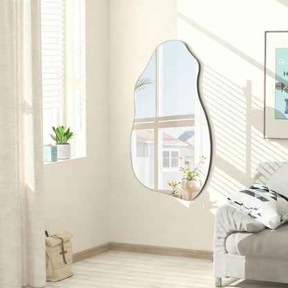 Asymmetrischer Wandspiegel 80x45 cm – Moderner Badezimmer Spiegel