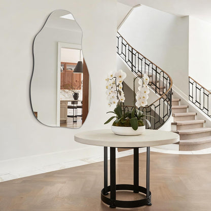 Asymmetrischer Wandspiegel 80x45 cm – Moderner Badezimmer Spiegel