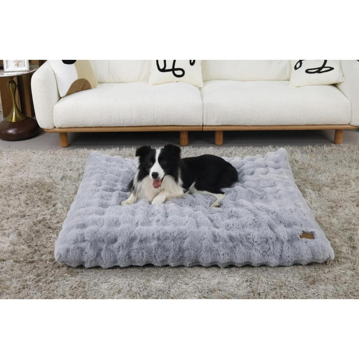 XXXL Hundebett flauschig & waschbar – 130x110x12 cm