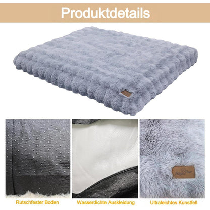 XXXL Hundebett flauschig & waschbar – 130x110x12 cm