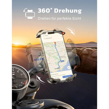 Fahrrad Handyhalterung 360° Drehbar & Schnellverschluss