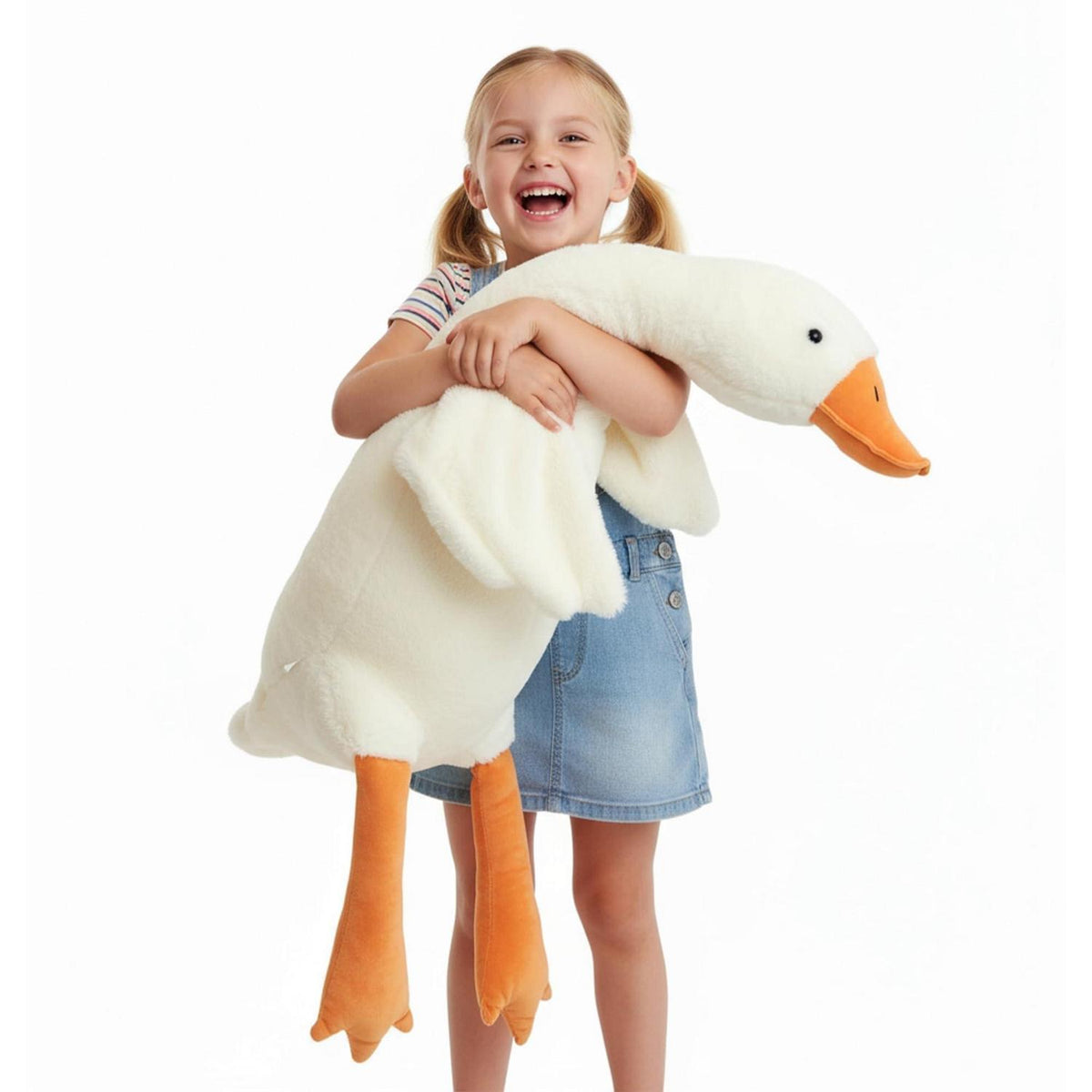 XXL Gans Kuscheltier 130cm - Weiches Plüschtier für Kinderzimmer