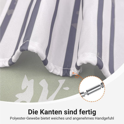 Grüner Duschvorhang Blätter 120x200 cm | Wasserabweisend & Waschbar