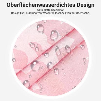 Duschvorhang Rosa Blätter 180x200 cm | Wasserabweisend & Waschbar