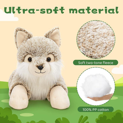 Riesiger Wolf Kuscheltier 77cm - Plüschtier Stofftier Geschenk