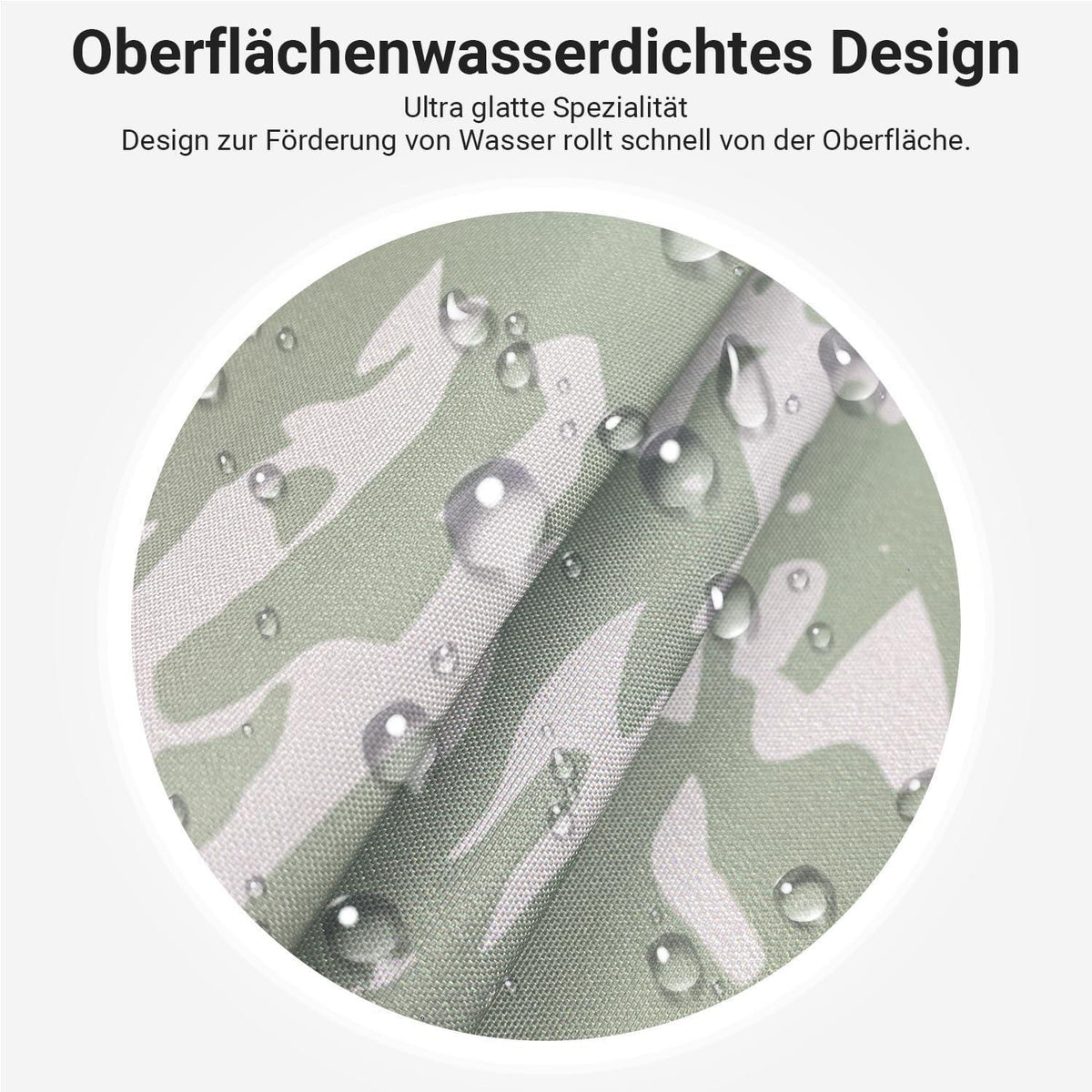 Grüner Duschvorhang Blätter 180x160 cm | Wasserabweisend & Waschbar