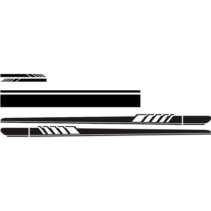 Racing Streifen Auto Aufkleber Set – 5 Stück Vinyl Dekoration
