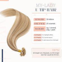 Echthaar Extensions Bondings 40cm #12P613 Goldbraun & Blond