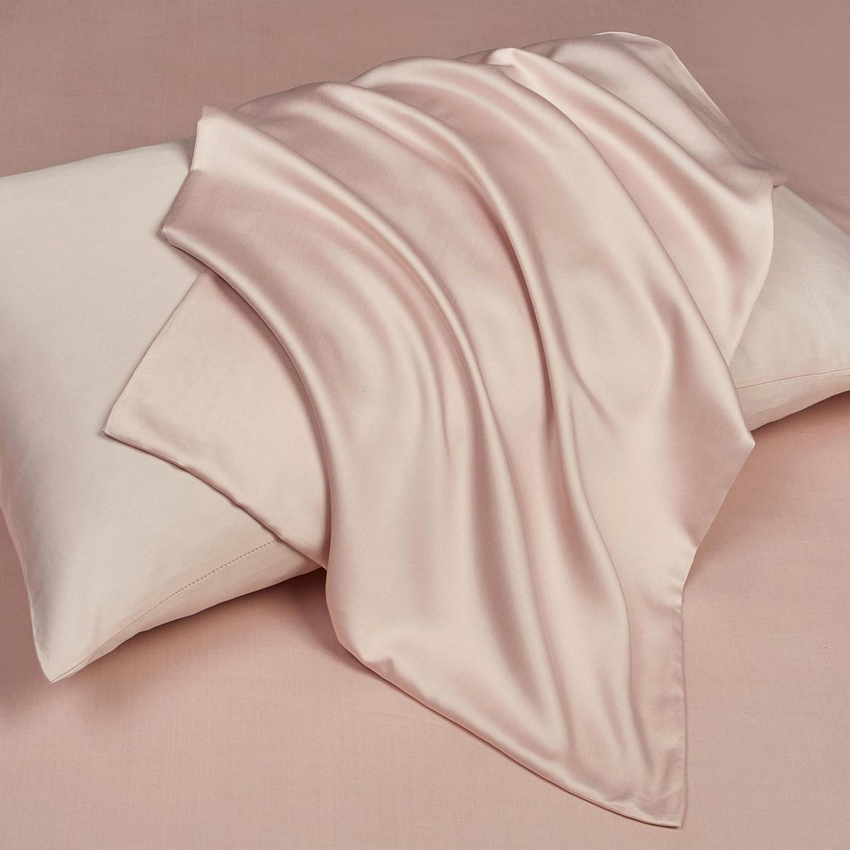 Bettwäsche-Set Rosa 135x200 cm | Bambus & Polyester | 4-teilig