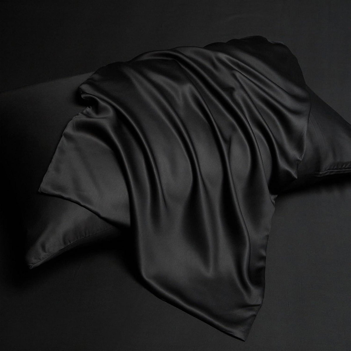 Kühlendes Bambus Bettwäsche-Set 220x240 cm Schwarz