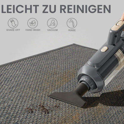 Fußmatte Innen 90x150 cm – Rutschfest & Waschbar, Hellgrau
