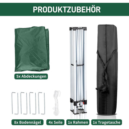 3x3m Pop-Up Pavillon – Wasserdicht & Höhenverstellbar