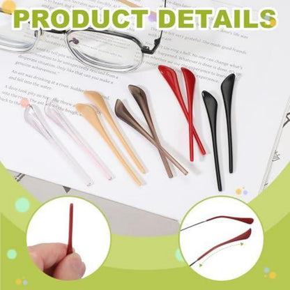 Brillen Bügel Ersatz Endkappen Schwarz - 4er Set