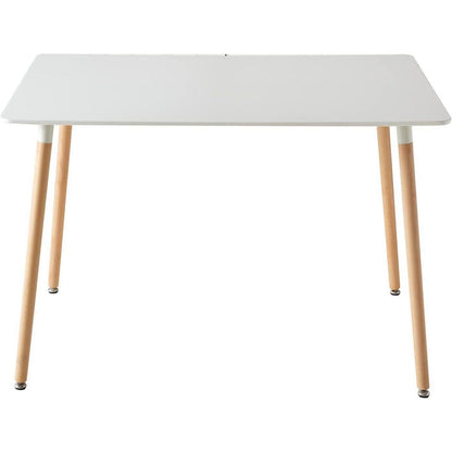 Esszimmer-Set: Esstisch (110x70cm) mit 6 skandinavischen Stühlen