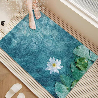 Rutschmatte Dusche 100x130 cm – Antirutsch, Modern & Ablaufloch
