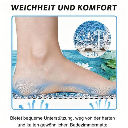 Rutschmatte Dusche 100x130 cm – Antirutsch, Modern & Ablaufloch