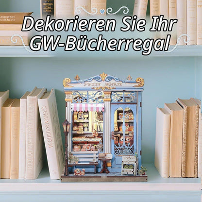Puppenhaus Bausatz "Sweet Marie" – 3D Puzzle Buchregal Dekoration