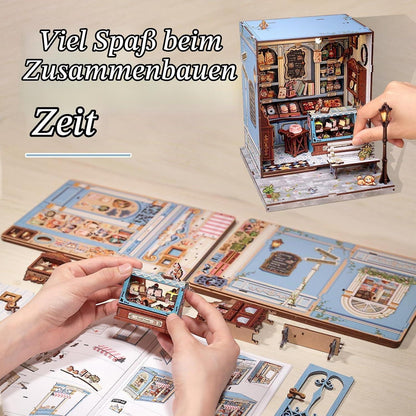 Puppenhaus Bausatz "Sweet Marie" – 3D Puzzle Buchregal Dekoration