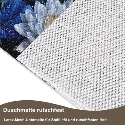 Rutschfeste Duschmatte 80x150 cm – Modernes Lotus-Muster