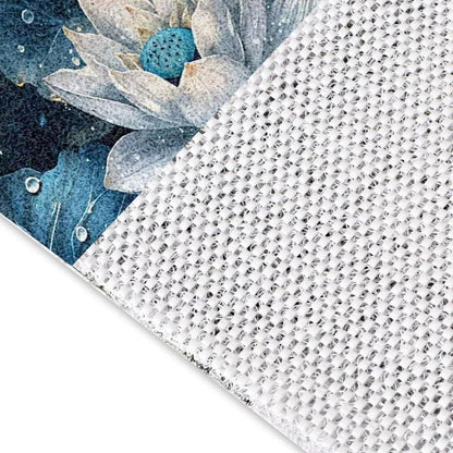 Rutschfeste Duschmatte 120x120 cm – Modernes Lotus-Muster