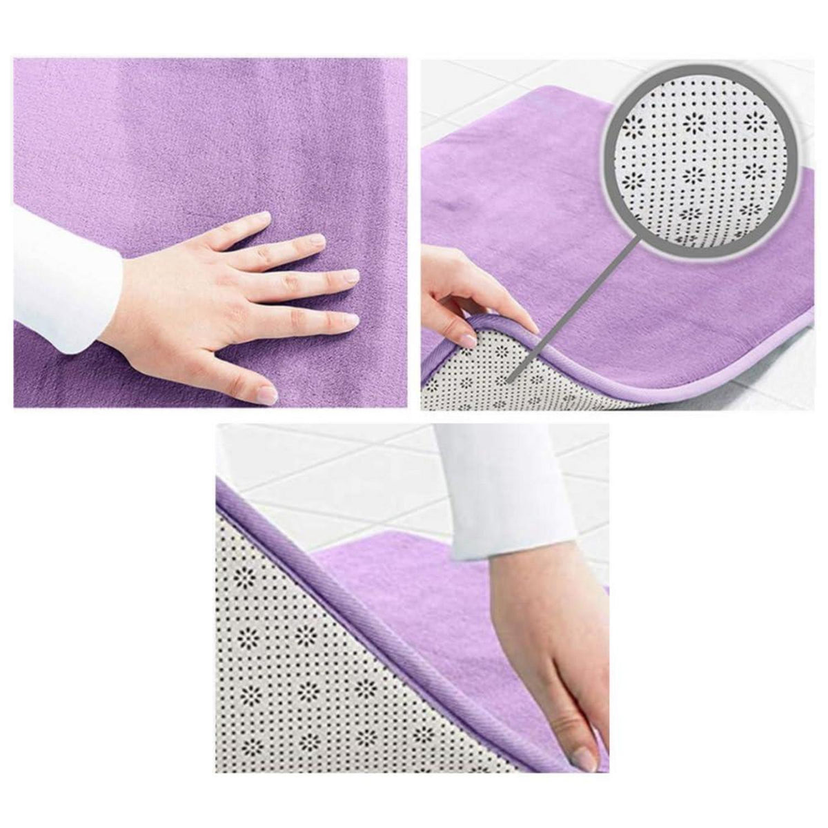 Runder Korallensamt Teppich – Rutschfest, 180cm, Kaffeebraun