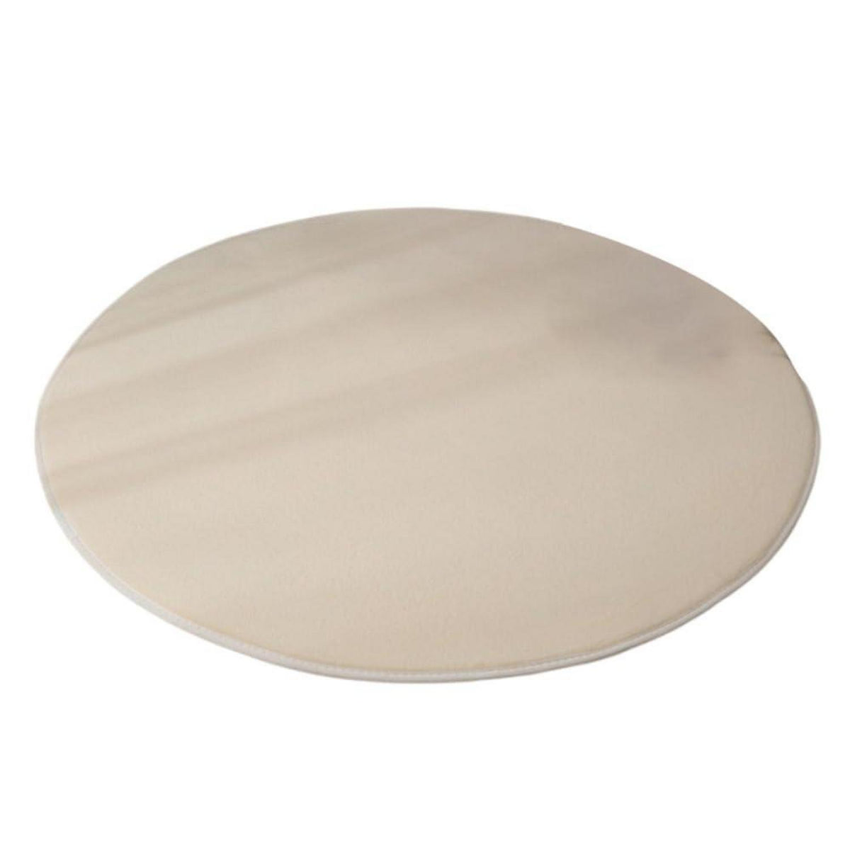 Runder Korallteppich Rutschfest 180cm Beige – Wohnzimmer Teppich
