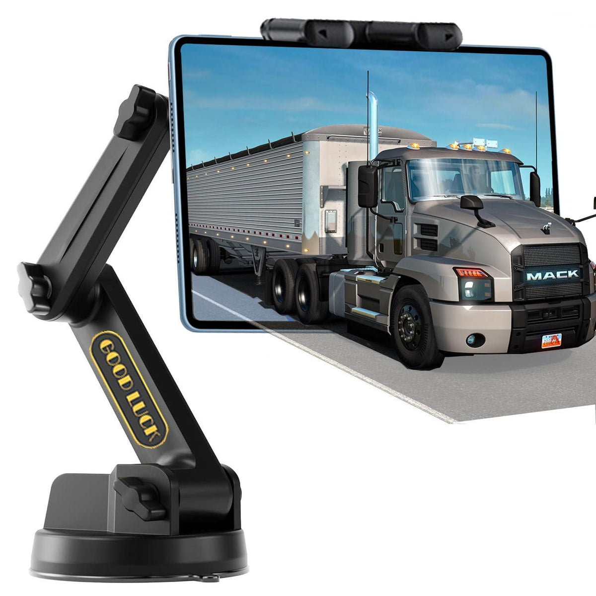 LKW Tablet Halterung mit Langem Arm & Starkem Saugnapf