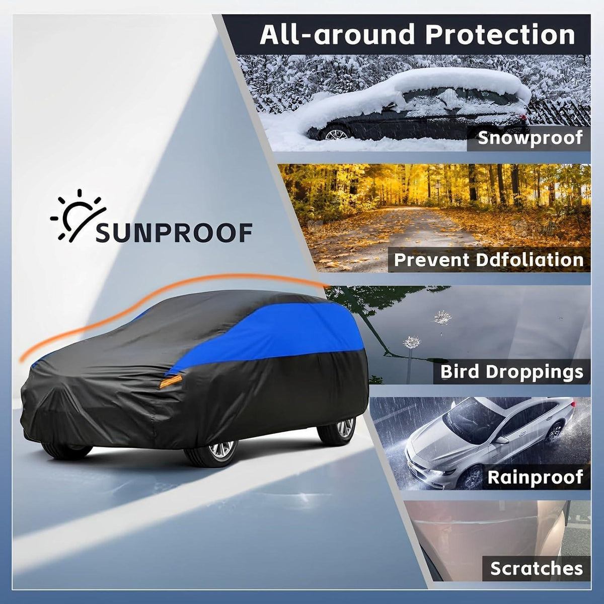 Wasserdichte SUV Autoabdeckung – Schutz für Volvo, BMW, Toyota & mehr