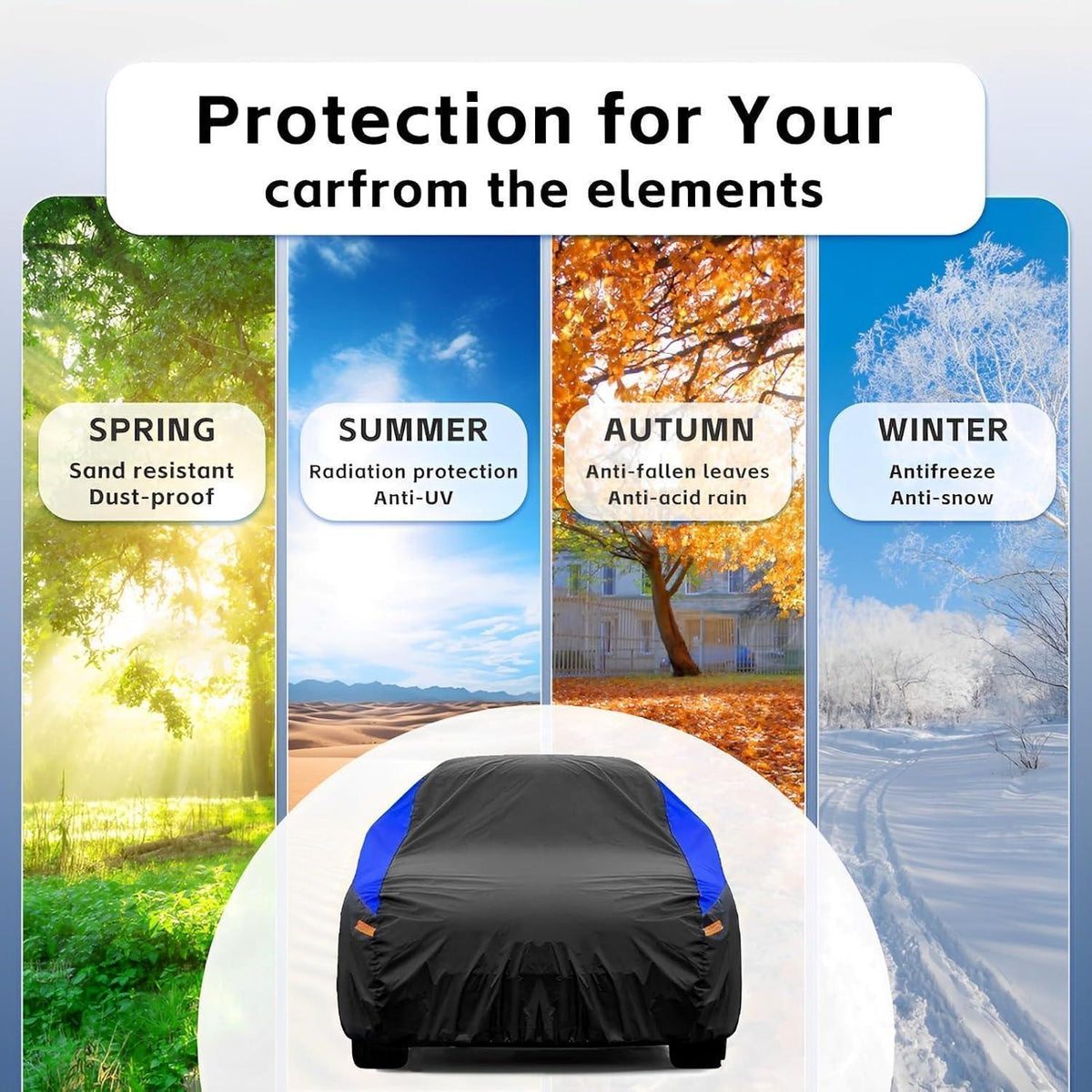 Wasserdichte Autoabdeckung für Porsche, BMW, Audi & Co. (bis 450cm)