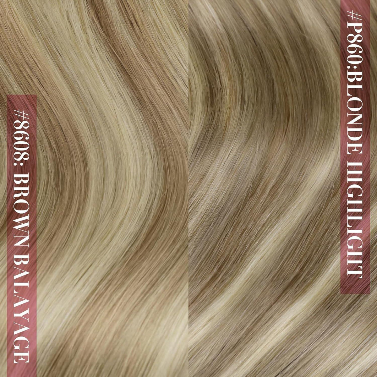 Echthaar Nano Extensions Blond 55 cm – Haarverlängerung