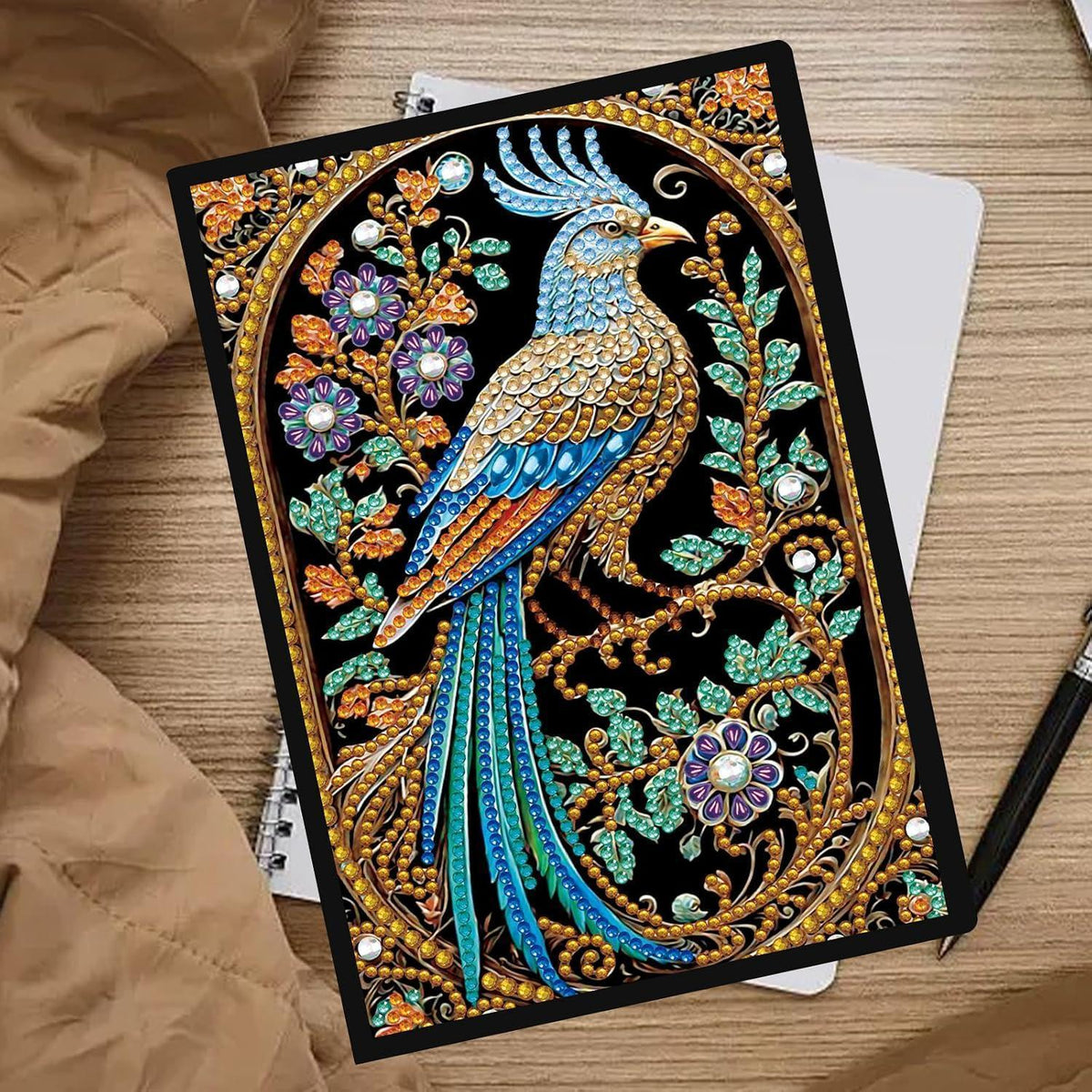Diamond Painting Notizbuch Papagei – A5 Skizzenbuch Journal