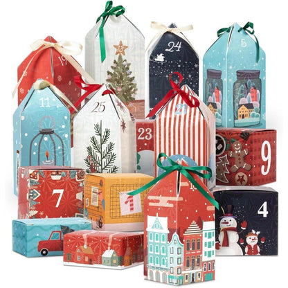 Adventskalender zum Befüllen 25 Häuser DIY Weihnachtskalender 2026