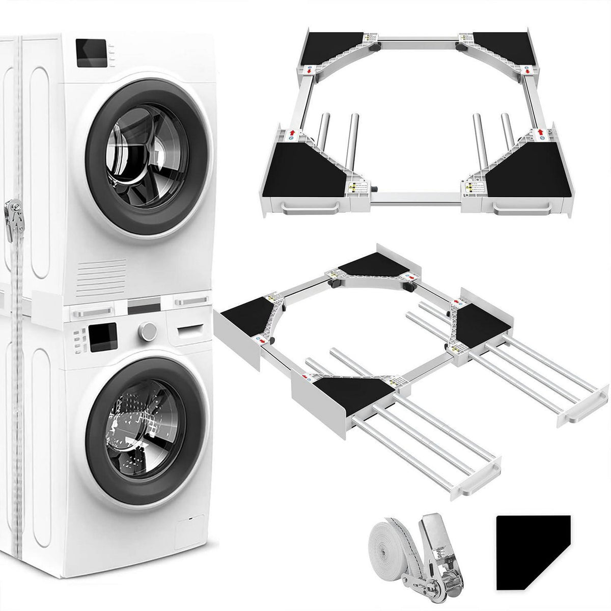 Waschmaschine & Trockner Stapelrahmen – Platzsparend & Verstellbar