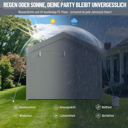Pavillon 3x4m mit Seitenwänden – Dein Partyzelt für Grill & mehr