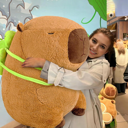XXL Capybara Kuscheltier 65cm - Weiches Plüschkissen Stofftier