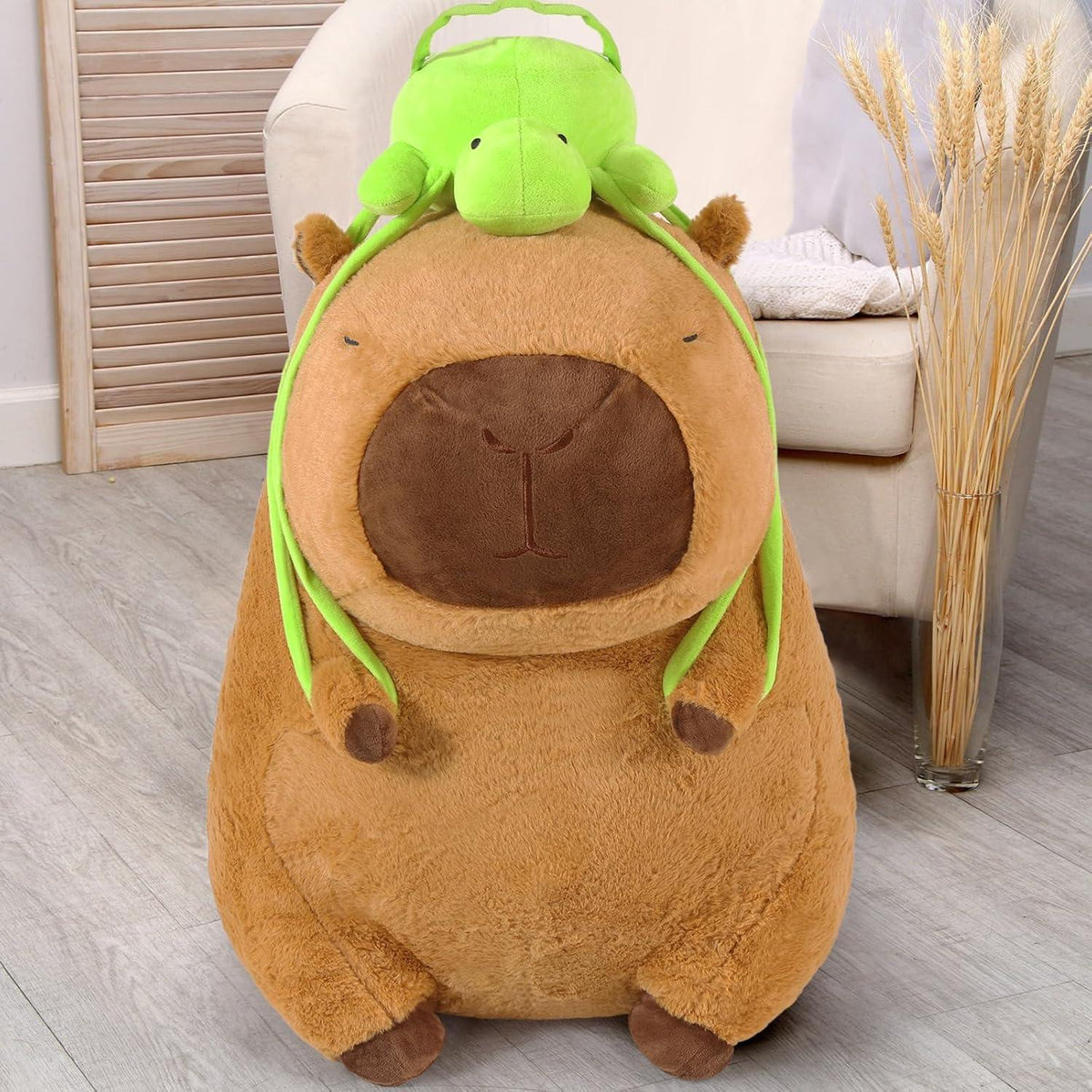 XXL Capybara Kuscheltier 65cm - Weiches Plüschkissen Stofftier