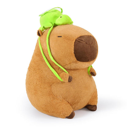 XXL Capybara Kuscheltier 90cm - Weiches Plüschkissen Stofftier
