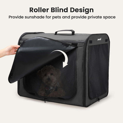 Faltbare Hundebox 61x52x45cm – Atmungsaktiv & Sicher für Reisen