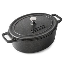 Ovaler Bräter mit Deckel – 31 cm, 6,3 L, Aluguss