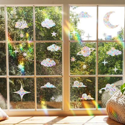 Prisma Fensteraufkleber Regenbogen Suncatcher Vogelschutz