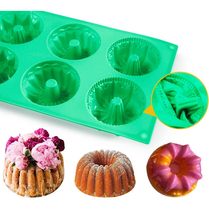 2x Mini Gugelhupfform Silikon – Antihaft & Spülmaschinenfest