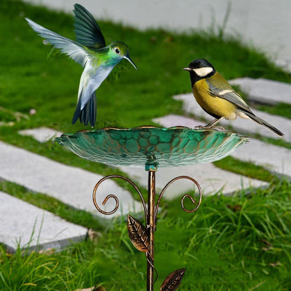 Vintage Vogeltränke Metall – Winterfestes Vogelbad für den Garten