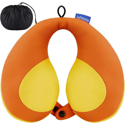 Kinder Reisekissen Nackenkissen U-Form Orange