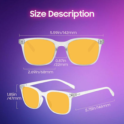 Blaulichtfilter Brille Damen Herren - Computer Gaming Schutz