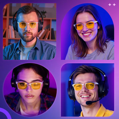 Blaulichtfilter Brille Damen Herren - Computer Gaming Schutz