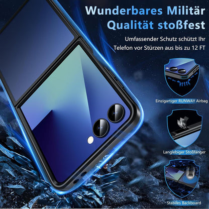 Schutzhülle für Galaxy Z Flip 7, Militärschutz, Schwarz
